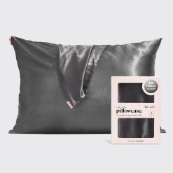 Satin Pillowcase in Charcoal 4 Pack